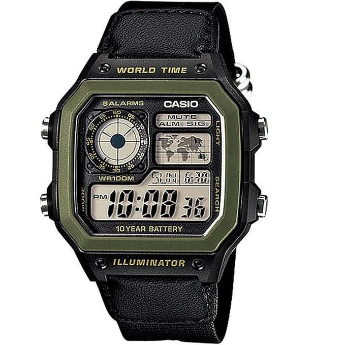 CASIO AE-1200WHB-1BV Quartz \ Digita Men Watch