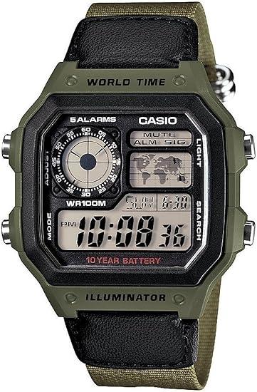 CASIO AE-1200WHB-3BV Quartz \ Digita Men Watch